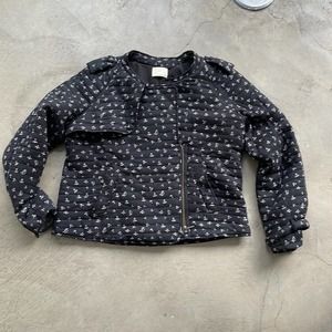 Band of Outsiders "girl" black quilted jacket.